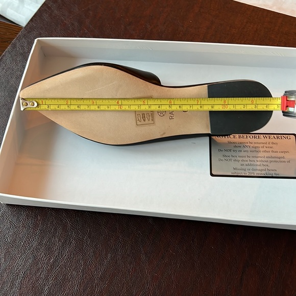 RAYE Starlet black leather flats - Picture 6 of 6